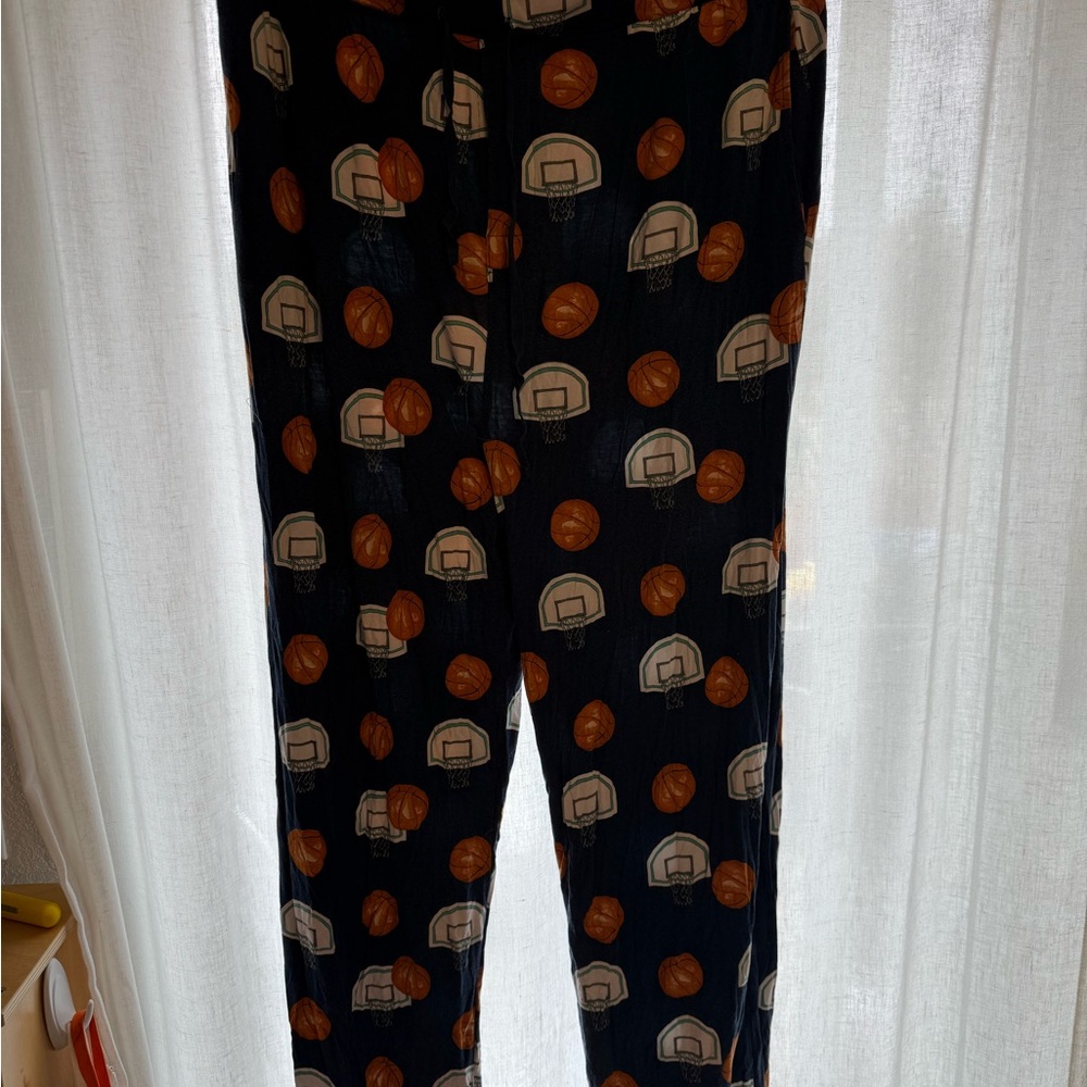 Posh Peanut Black Basketball Print Pajamas